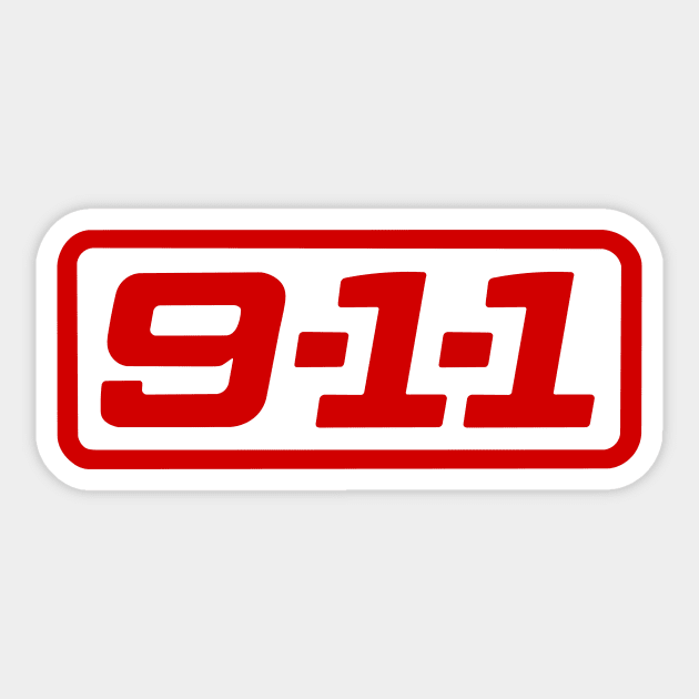 9-1-1 - LOGO Sticker by emilybraz7